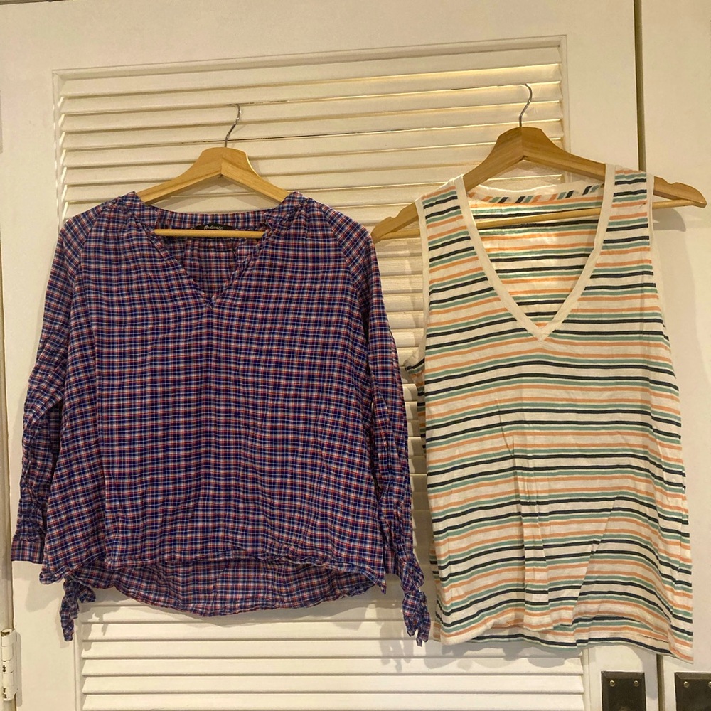 Madewell Size Medium Bundle, Lot of, Two Tops